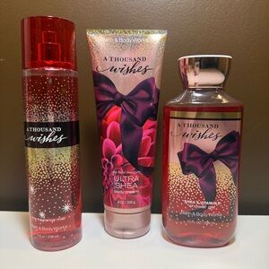 Bath & Body Works – A Thousand Wishes Set (Mist + Body Cream + Shower Gel) NEW!